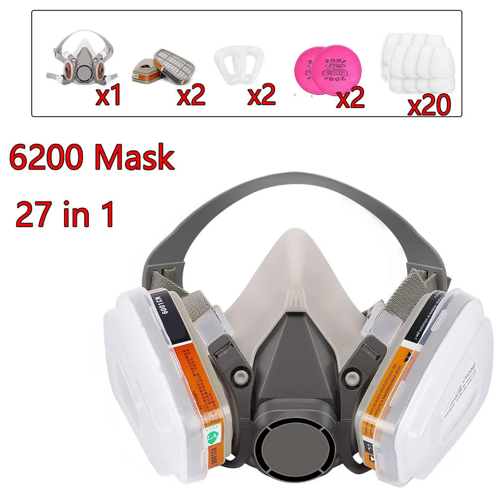 HazeOff 360 27-in-1 Gas Mask 6200 – Spray & Industrial Protection